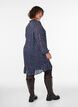 Robe &agrave; motifs avec volants et manches longues, Bleu, Model image number 2