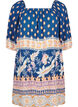 Robe de plage en viscose avec imprim&eacute;, Bleu, Packshot image number 0