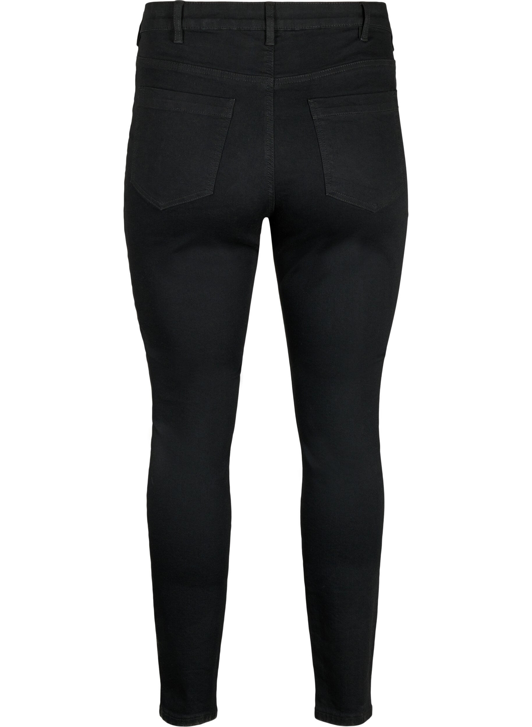 ZizziJean Amy taille haute et coupe super slim, Noir, Packshot image number 1