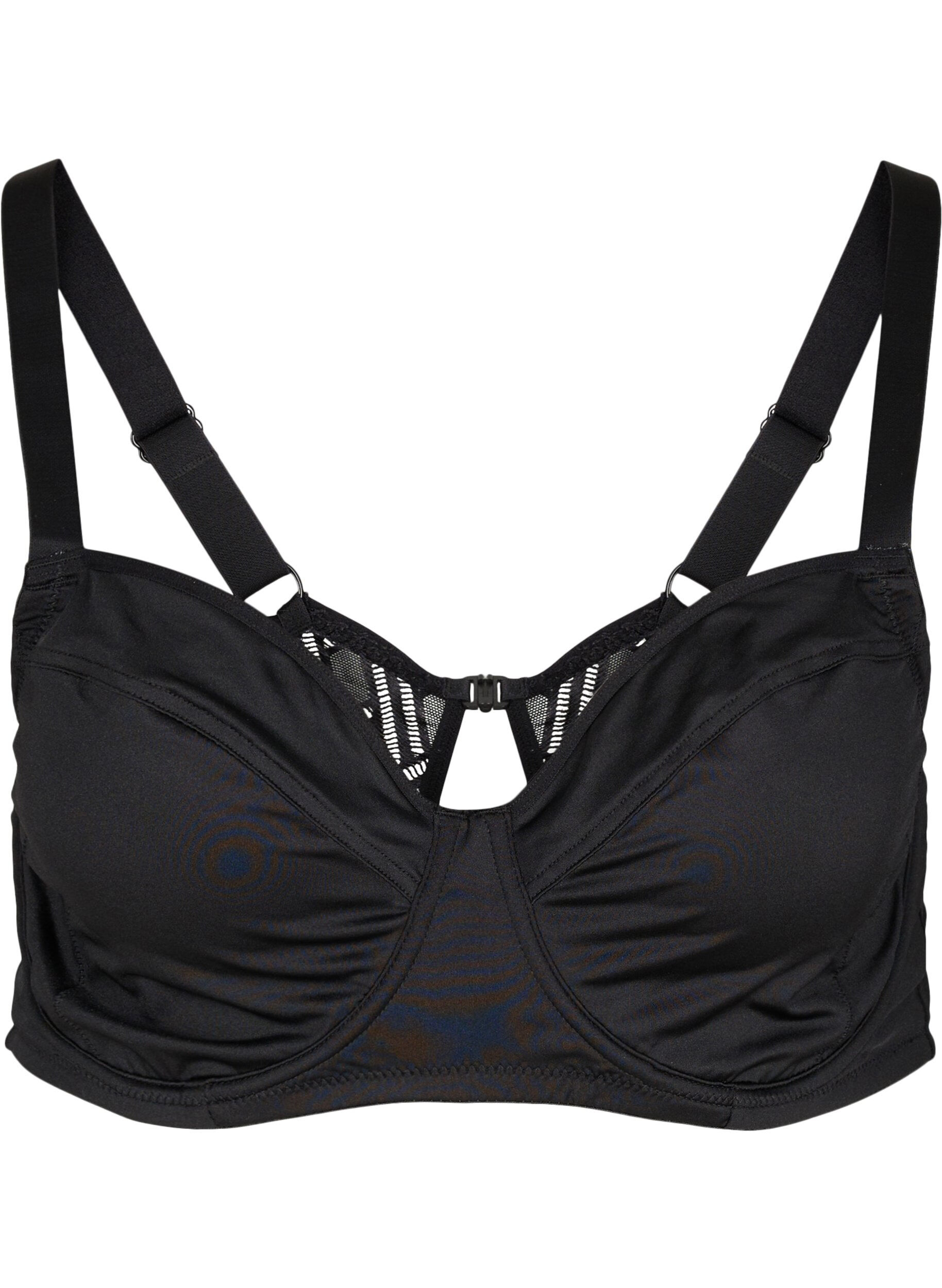 Zizzi Soutien-gorge &agrave; armatures avec d&eacute;tail au dos, Black, Packshot image number 0
