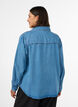 Chemise en jean en lyocell avec boutons-pression, Bleu Clair, Model image number 2