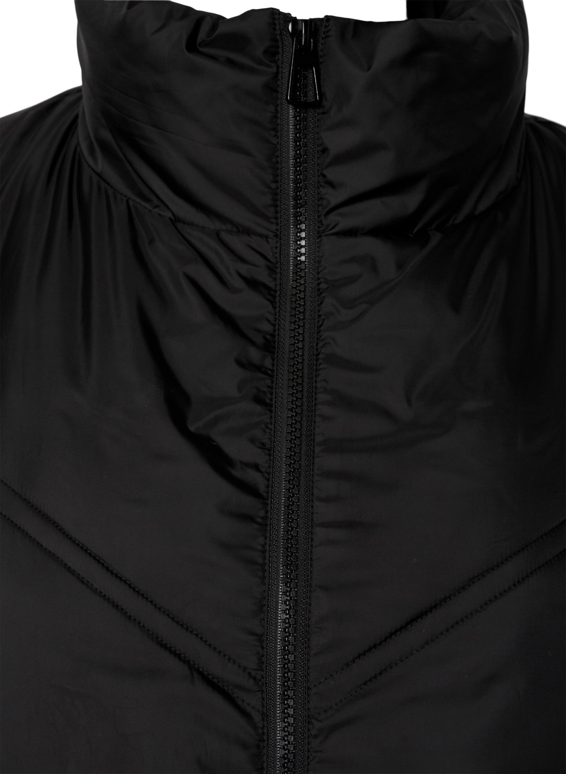 Zizzi Longue veste polaire d'hiver, Black, Packshot image number 2