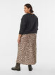 Jupe midi en satin, Marron, Model image number 1