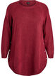Blouse longue en maille avec boutons boule, Bordeaux fonc&eacute;, Packshot image number 0