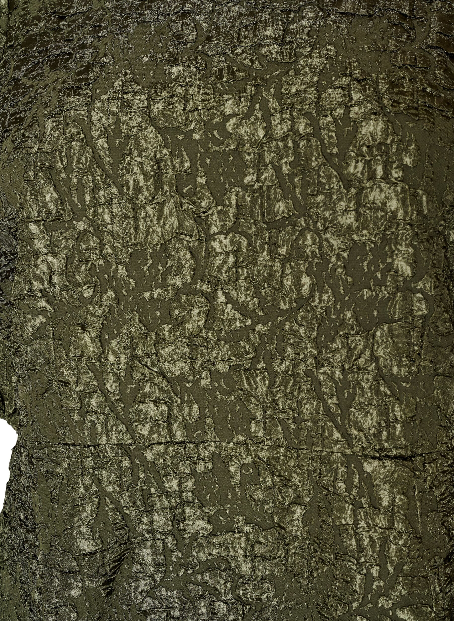 ZizziRobe en jacquard &agrave; coupe &eacute;vas&eacute;e avec manches bouffantes, Vert fonc&eacute;, Packshot image number 2