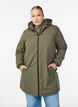 Parka matelass&eacute;e l&eacute;g&egrave;re &agrave; capuche, Vert fonc&eacute;, Model image number 0