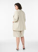 Bermuda taille haute en lin et viscose, Beige, Model image number 2