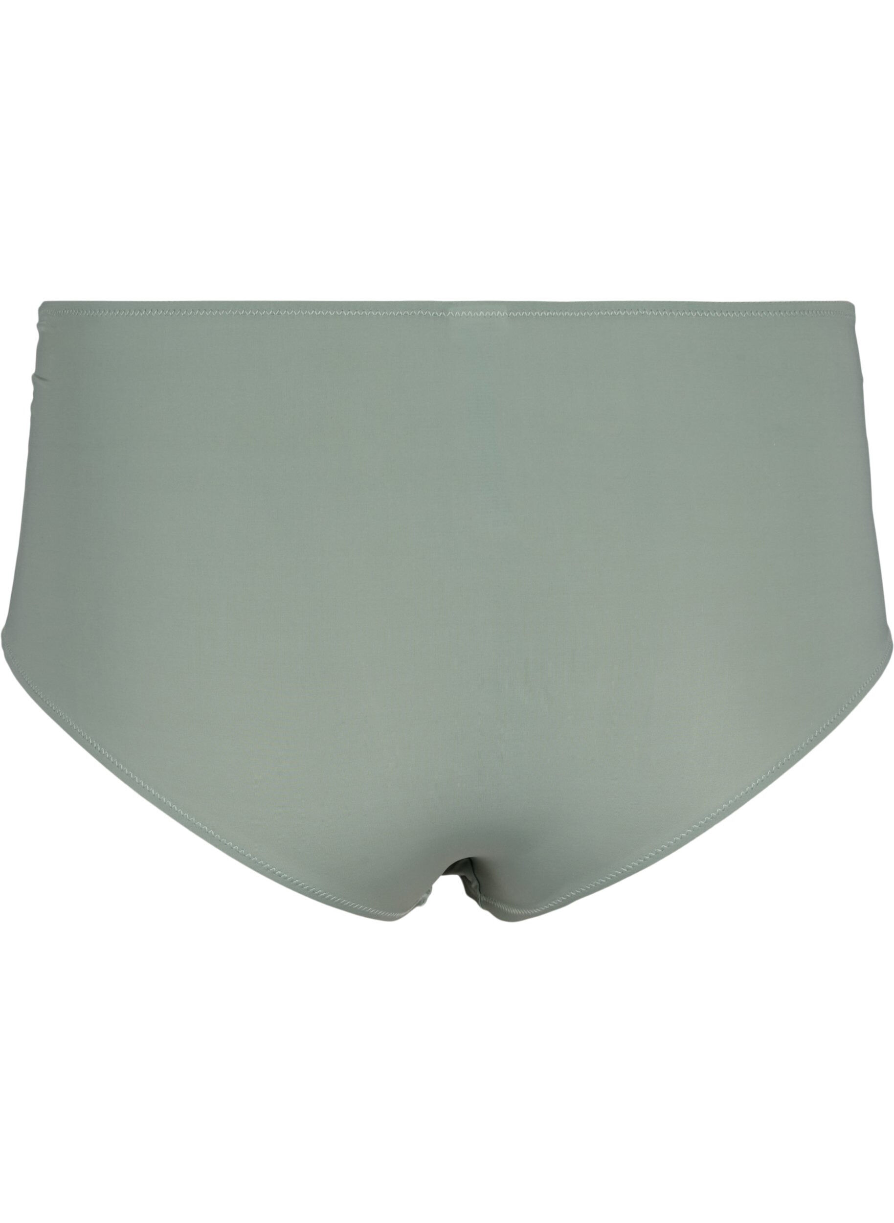 Zizzi Slip hipster avec broderie et taille r&eacute;guli&egrave;re., Iceberg Green, Packshot image number 1