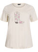 T-shirt imprim&eacute;, Vanille, Packshot image number 0
