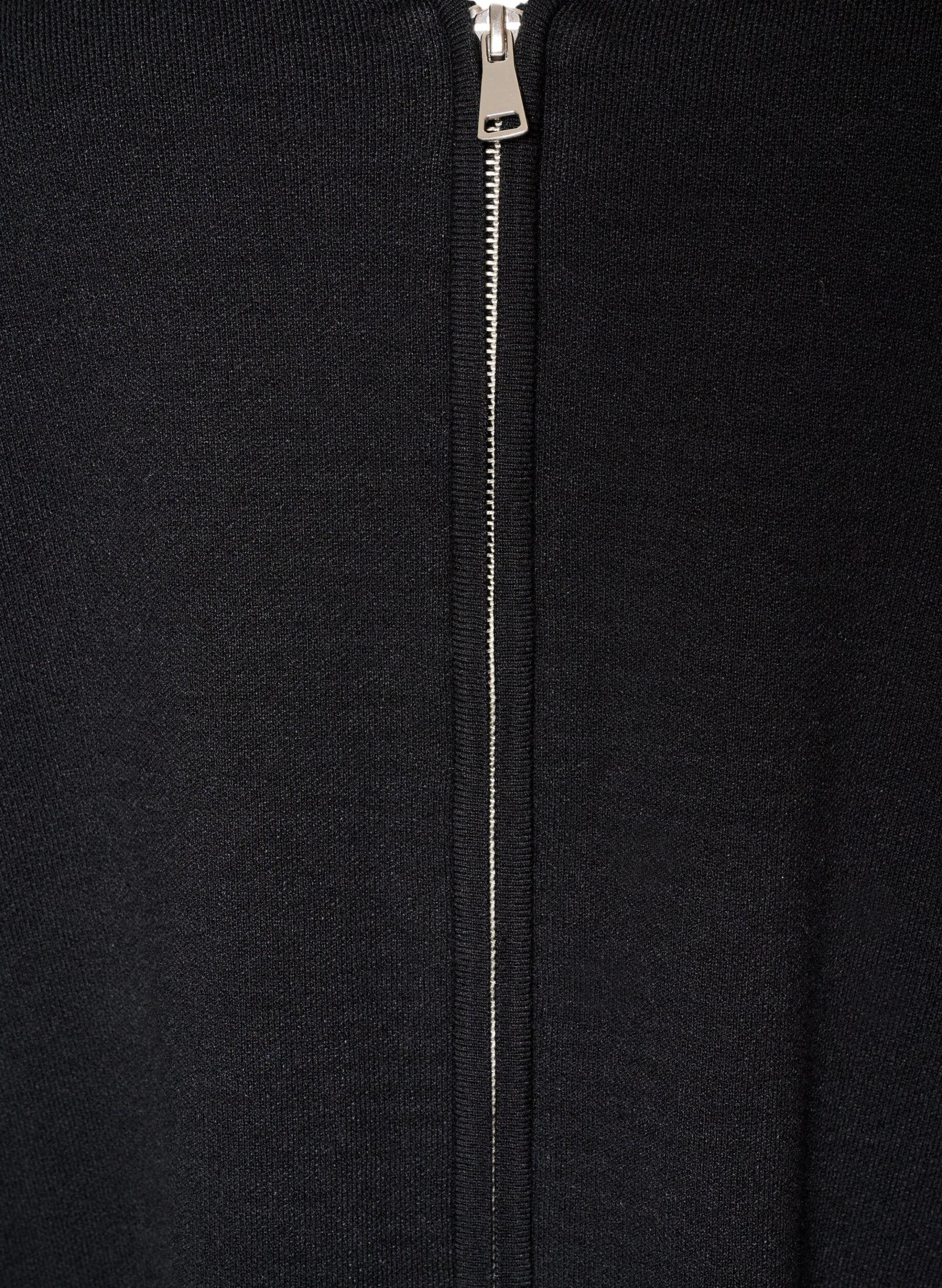 ZizziCardigan avec zip double curseur, Noir, Packshot image number 2