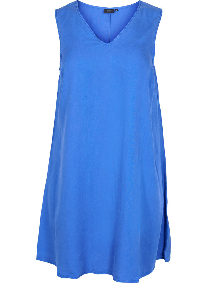 Robe de type Spencer avec décolleté en V, Dazzling Blue, Packshot image number 0