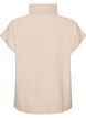 D&eacute;bardeur en maille torsad&eacute;e avec col roul&eacute;, Beige, Packshot image number 1
