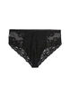 Culotte hipster en dentelle avec d&eacute;tail crois&eacute;, Noir, Packshot image number 1