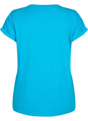 T-shirt à manches courtes en mélange de coton, Hawaiian Ocean, Packshot image number 1