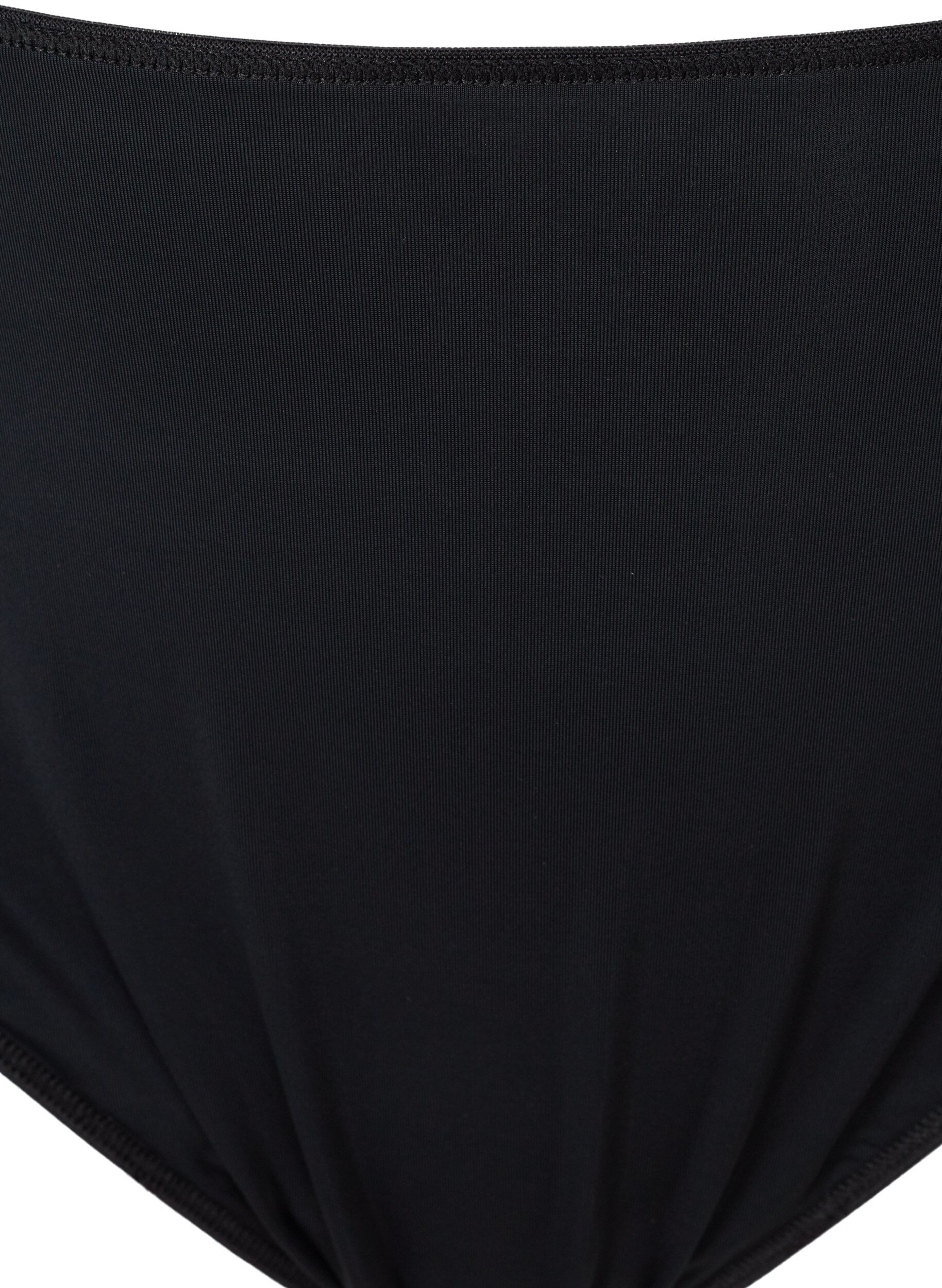 Zizzi Lot de 3 strings avec bordure en dentelle, Noir, Packshot image number 2