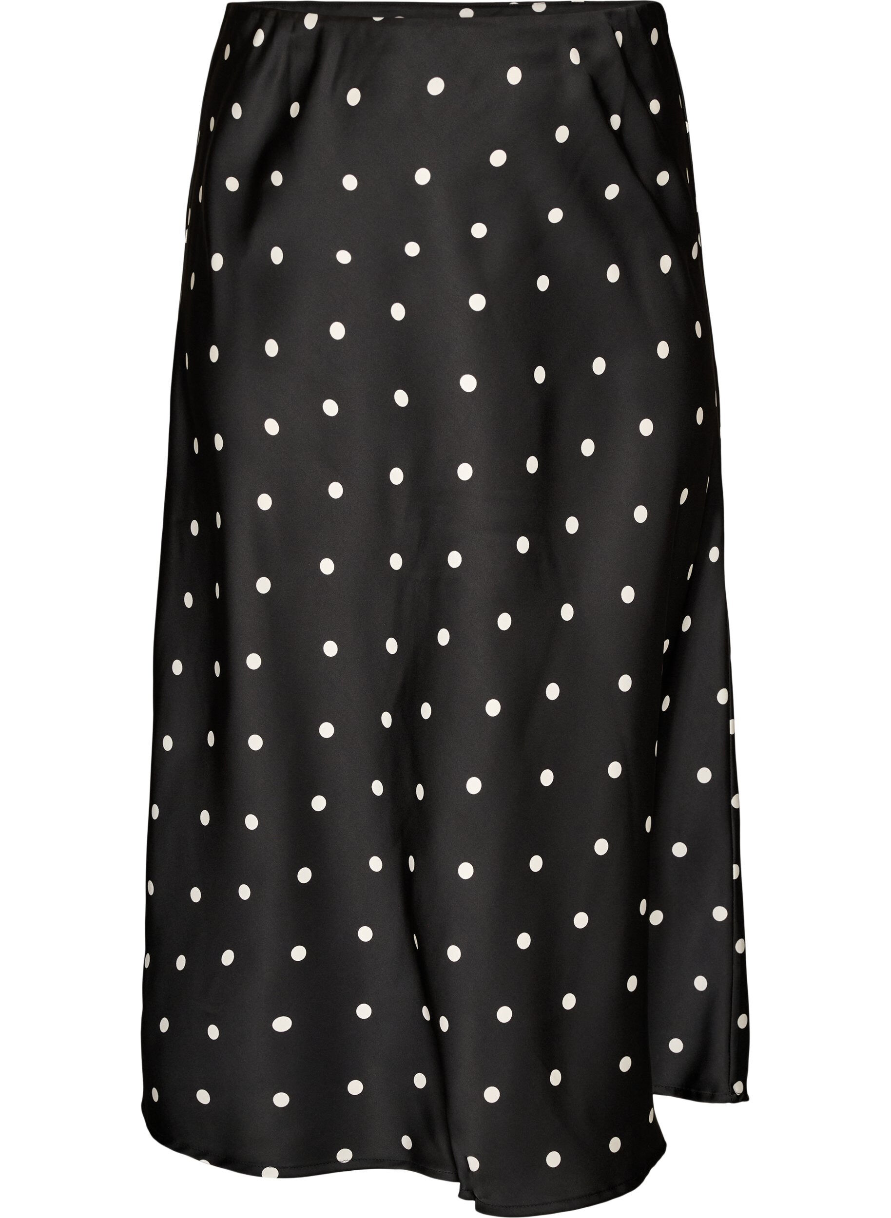 Jupe midi en satin