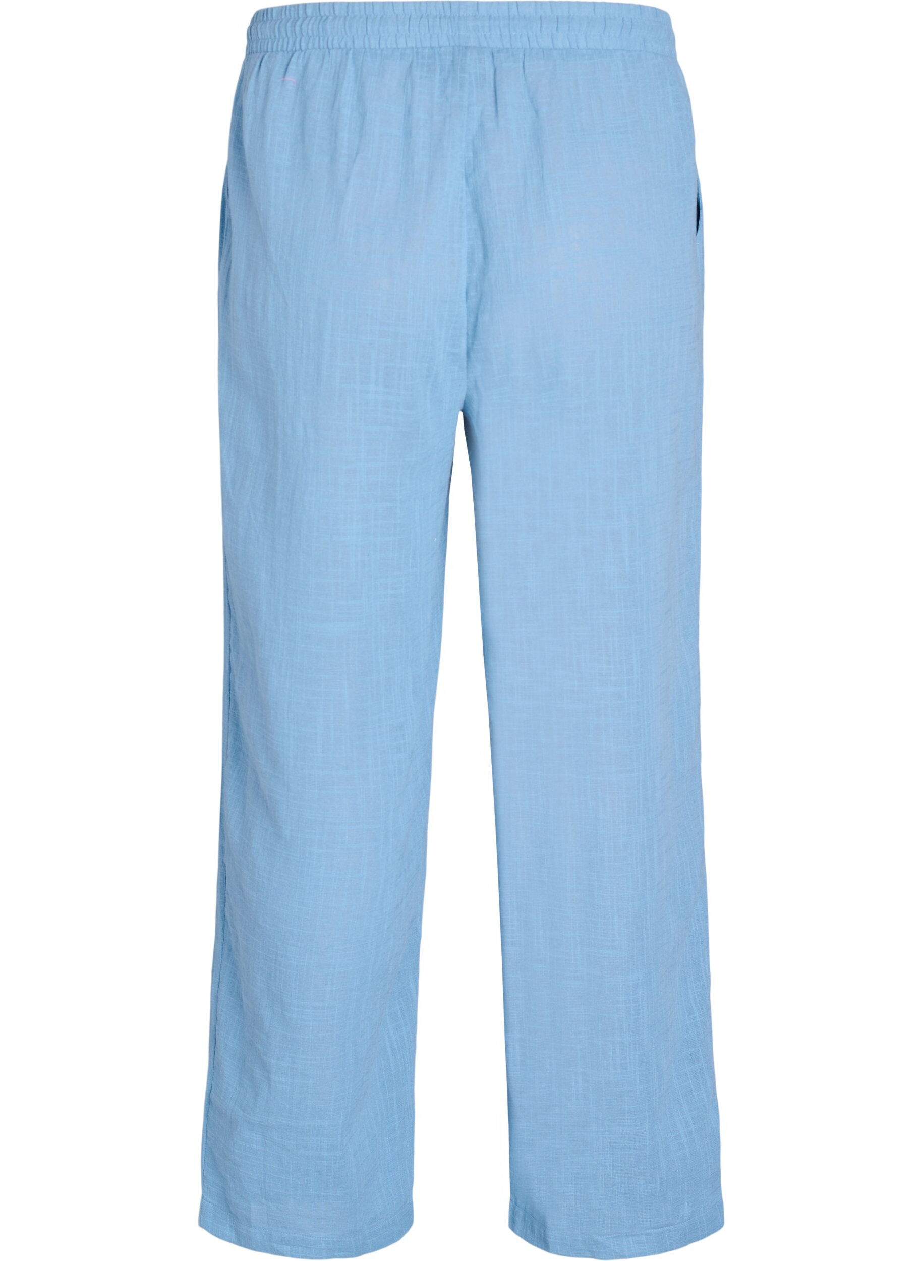 Zizzi FLASH - Pantalon coupe droite avec taille haute, Bleu, Packshot image number 1