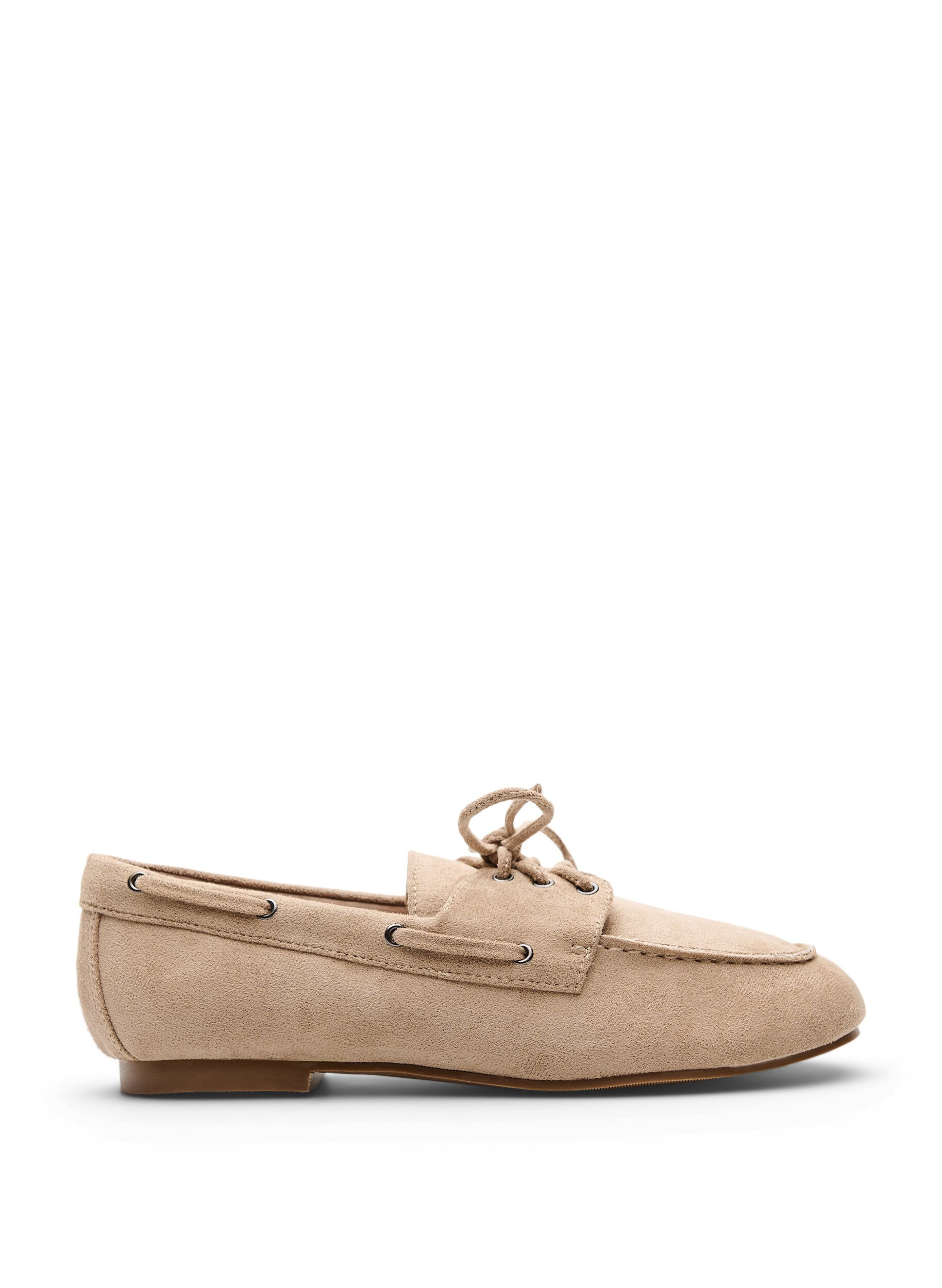 Zizzi Mocassins en su&eacute;dine, Beige, Packshot image number 0