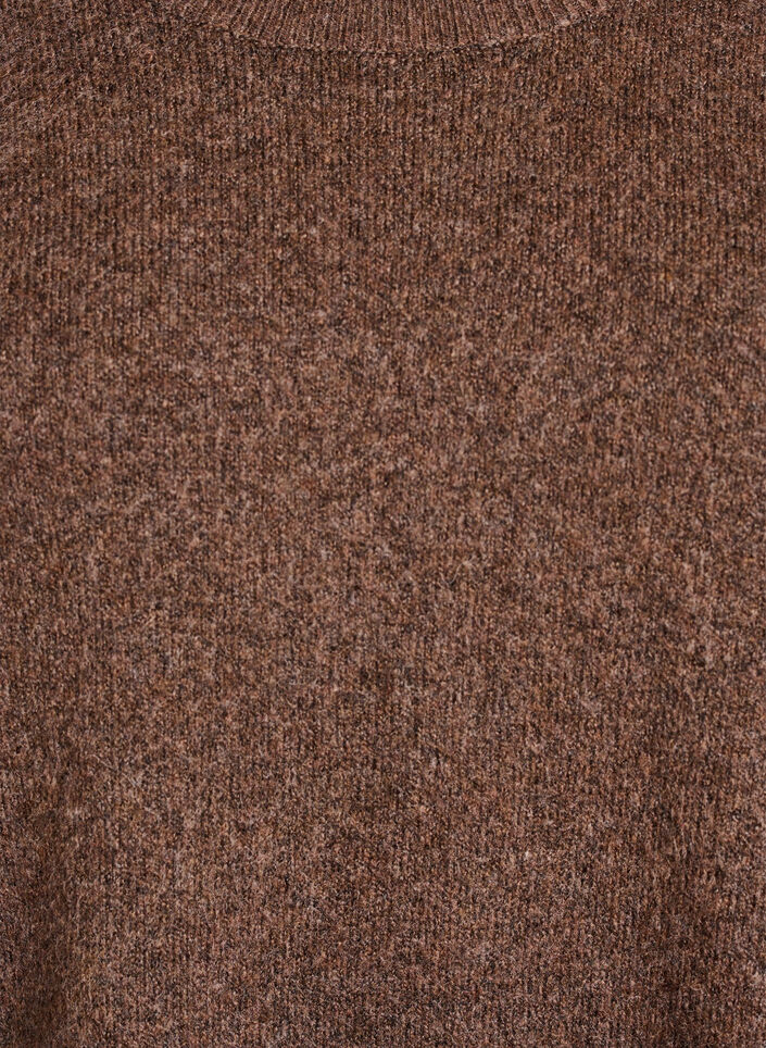 Pull ample en maille avec coutures apparentes, Marron, Packshot image number 2