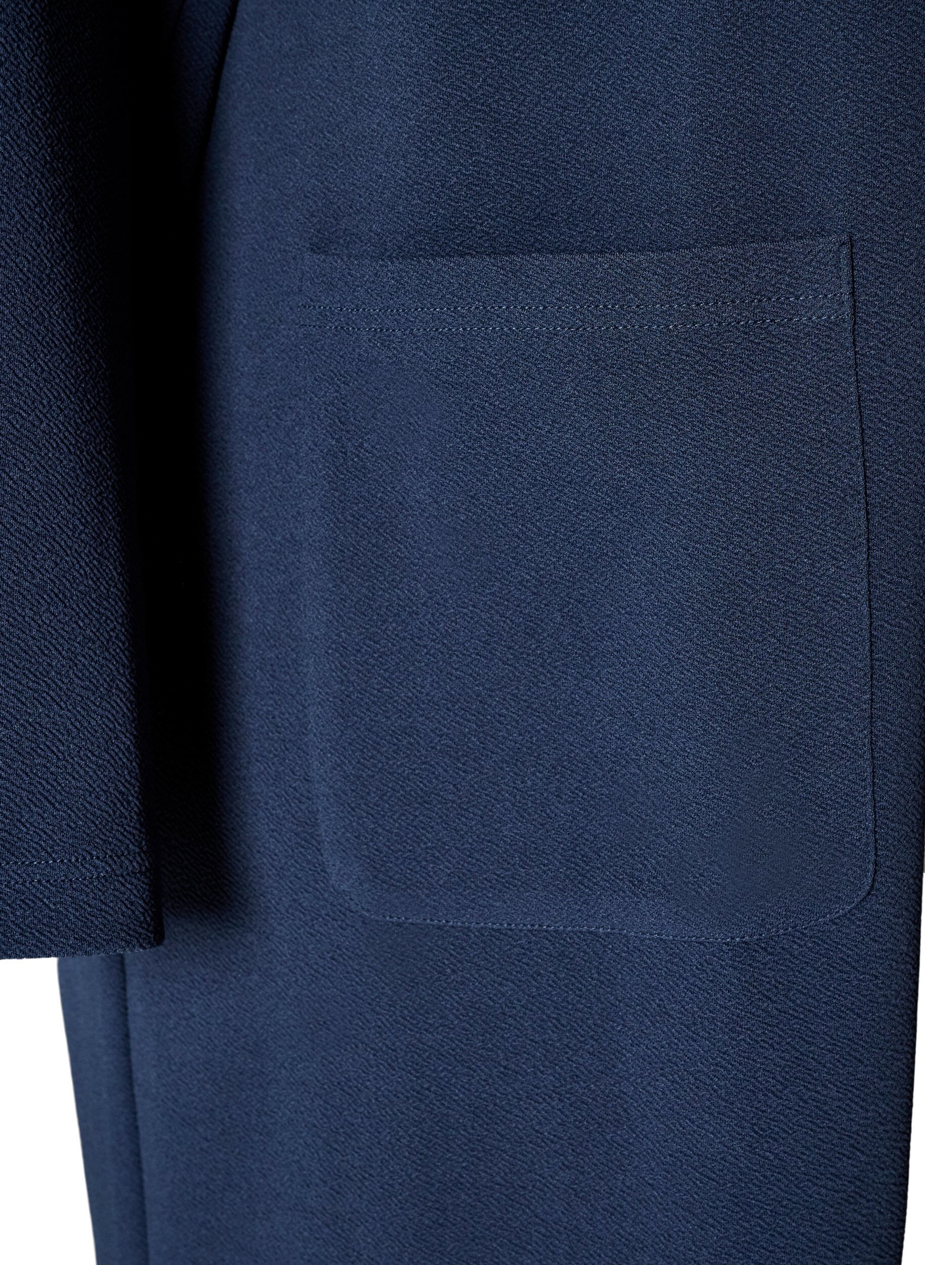 ZizziBlazer long avec des poches, Bleu, Packshot image number 3