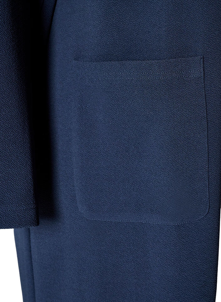Blazer long avec des poches, Bleu, Packshot image number 3