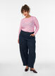 Blouse en maille avec imprim&eacute;, Rose, Model image number 1