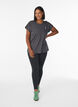 T-shirt de sport couleur unie, Gris anthracite, Model image number 1
