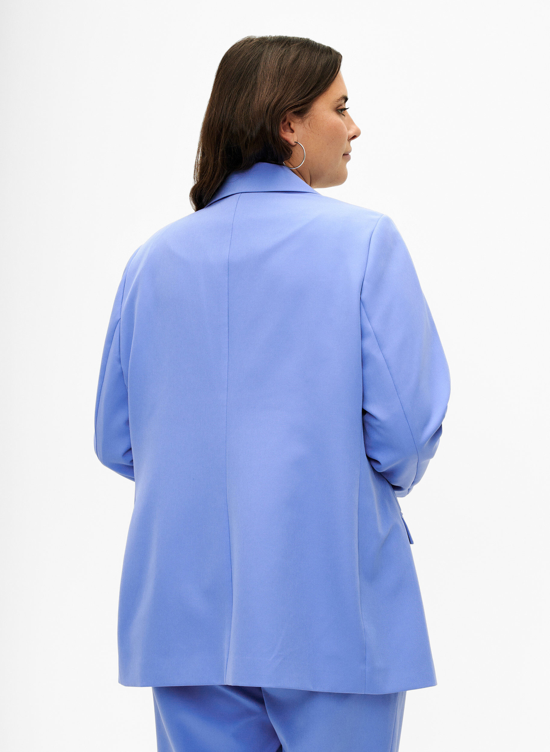 Zizzi Blazer classique avec fermeture &agrave; boutons, Wedgewood, Model image number 1