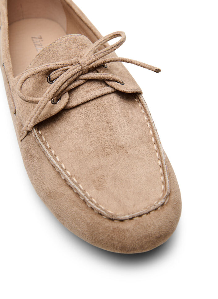 Mocassins en su&eacute;dine, Beige, Packshot image number 3
