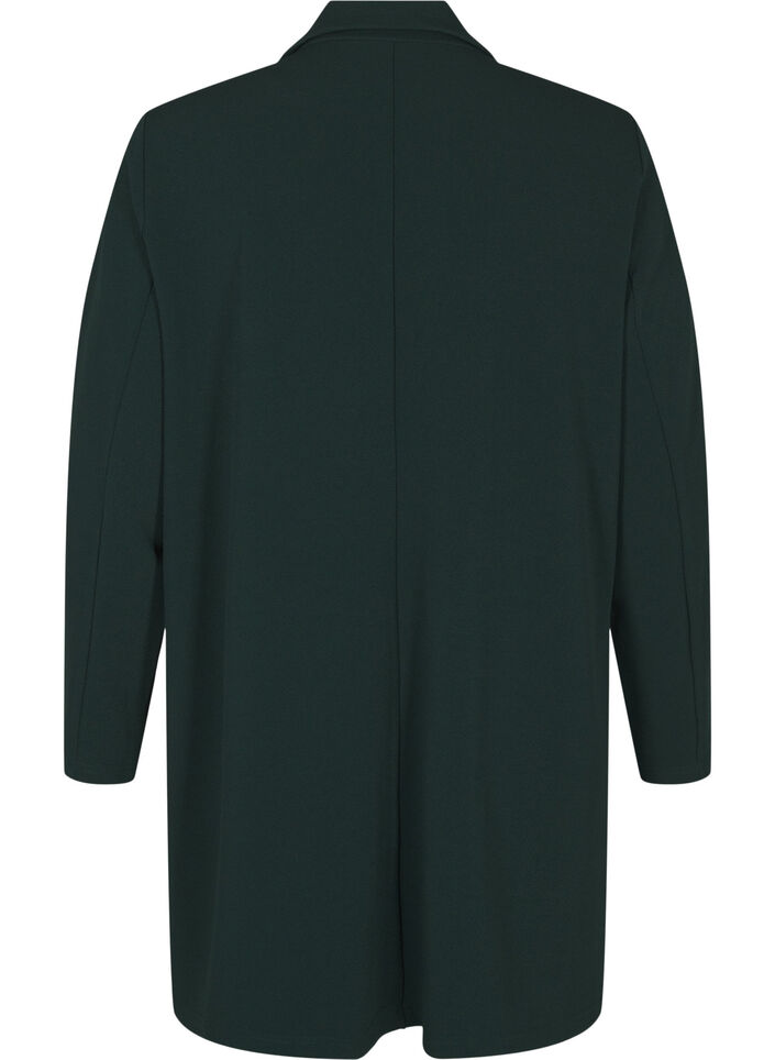 Blazer long avec des poches, Vert fonc&eacute;, Packshot image number 1