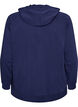 Cardigan en sweat avec une capuche et des poches, Bleu, Packshot image number 1
