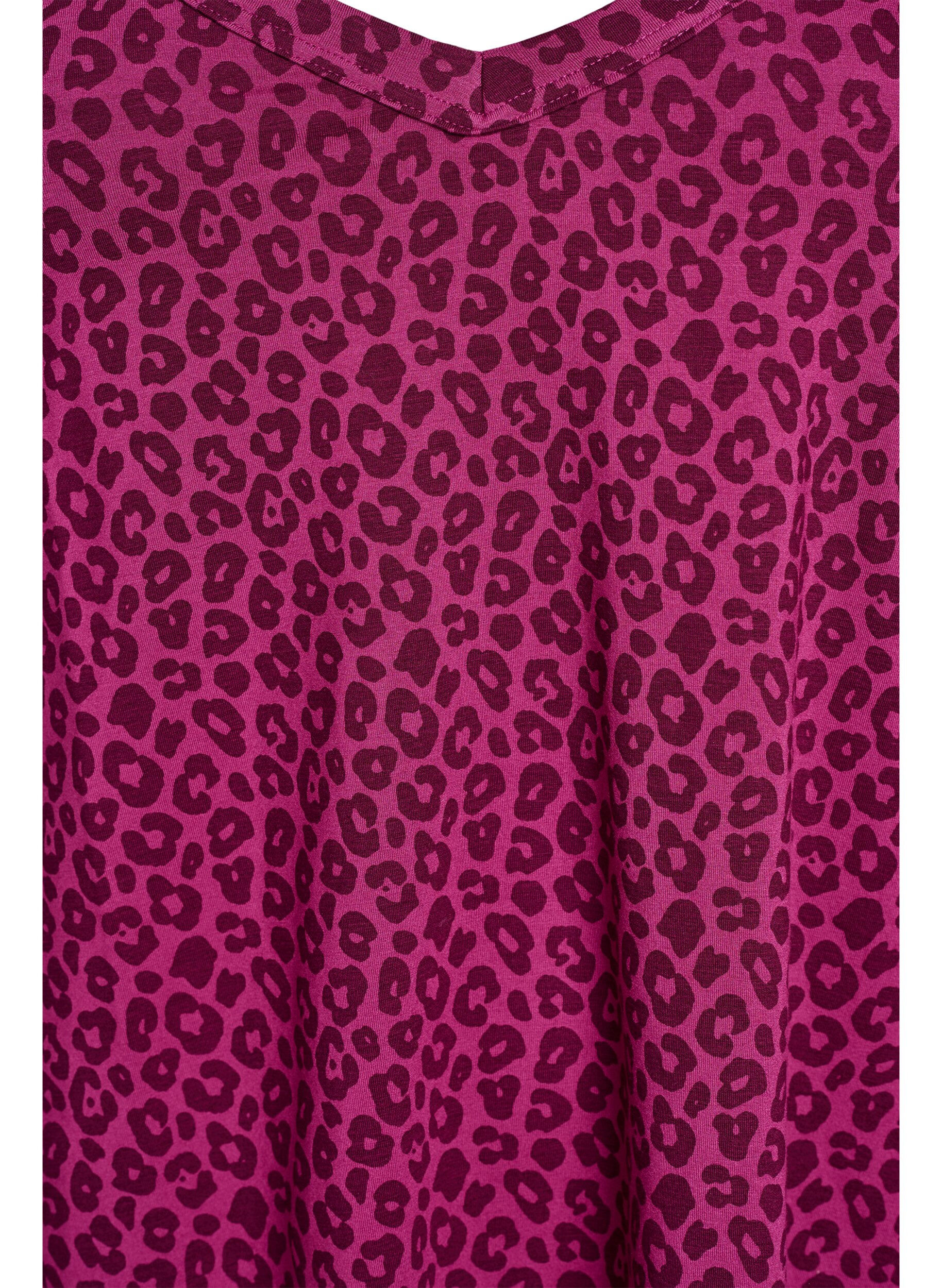 Zizzi Haut de nuit &agrave; bretelles et col en V, Rose, Packshot image number 2