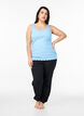 Top avec finitions en dentelle, Bleu Clair, Model image number 1