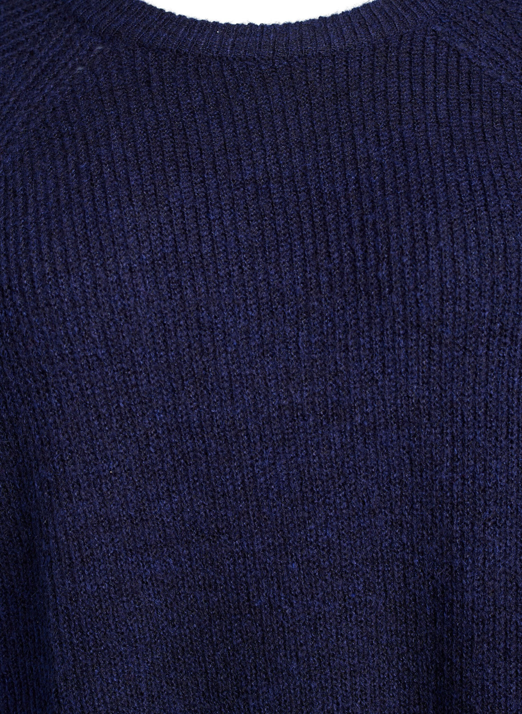 ZizziPull c&ocirc;tel&eacute; &agrave; manches 3/4, Bleu, Packshot image number 2