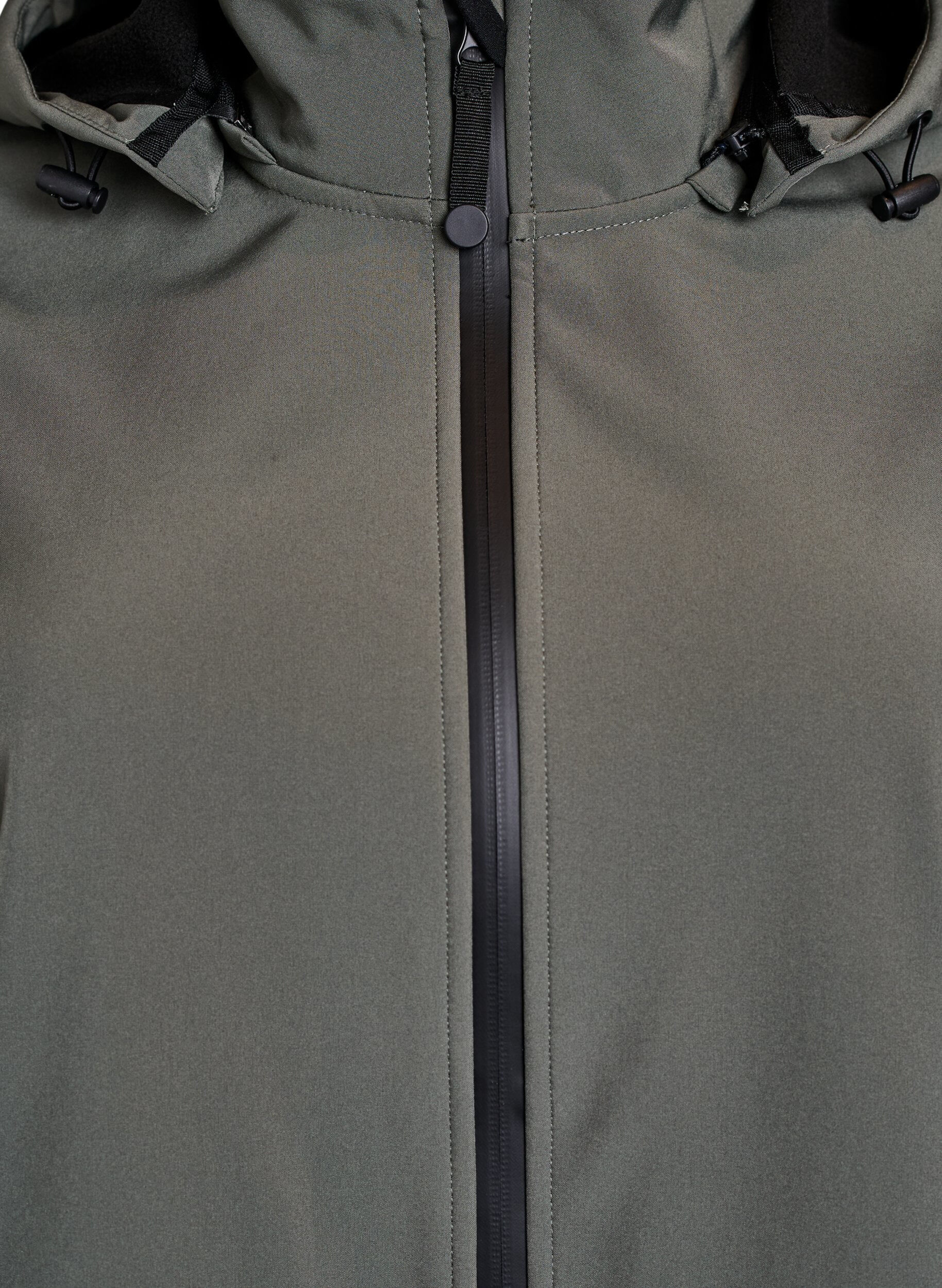 Zizzi Veste softshell avec capuche amovible, Gris anthracite, Packshot image number 2