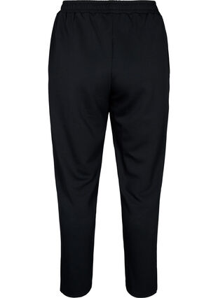 Pantalon en mélange de modal avec fente, Black, Packshot image number 1