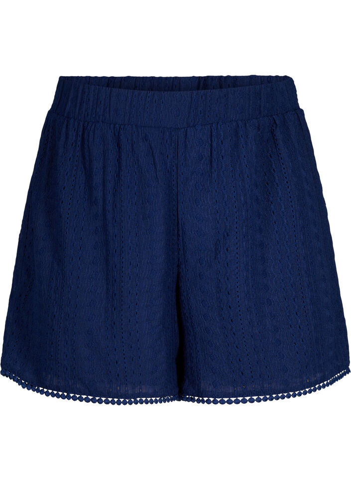 Shorts à motif texturé, Medieval Blue, Packshot image number 0