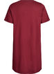 Chemise de nuit &agrave; manches courtes en coton biologique, Bordeaux, Packshot image number 1