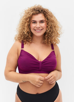 Haut de bikini, Dark Purple, Model image number 0