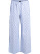 Pantalon de pyjama en seersucker ample &agrave; taille haute, Bleu Clair, Packshot image number 0