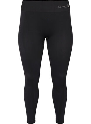 Sous-vêtement de ski sans couture avec motif, Black, Packshot image number 0