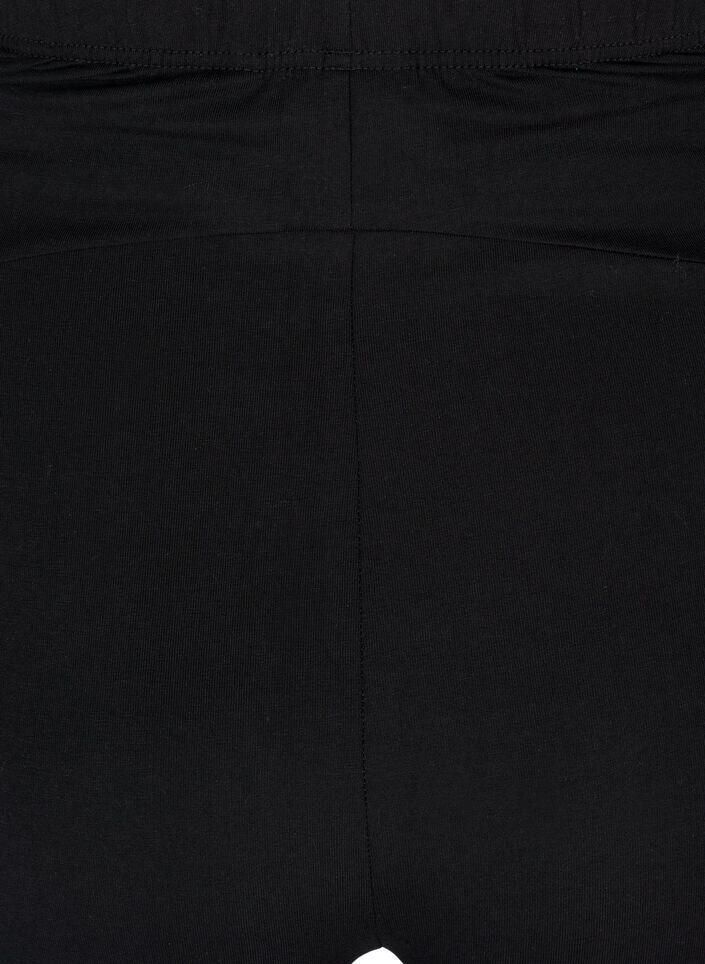 Short de maternité moulant en coton, Noir, Packshot image number 3