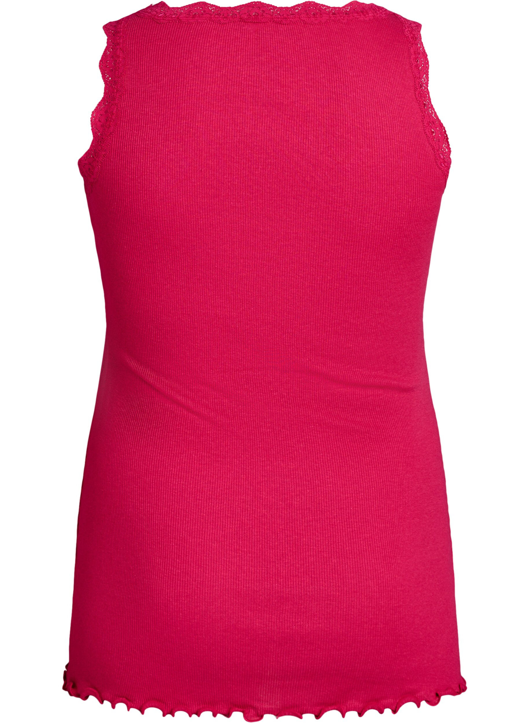 ZizziHaut avec bordure en dentelle, Rose, Packshot image number 1