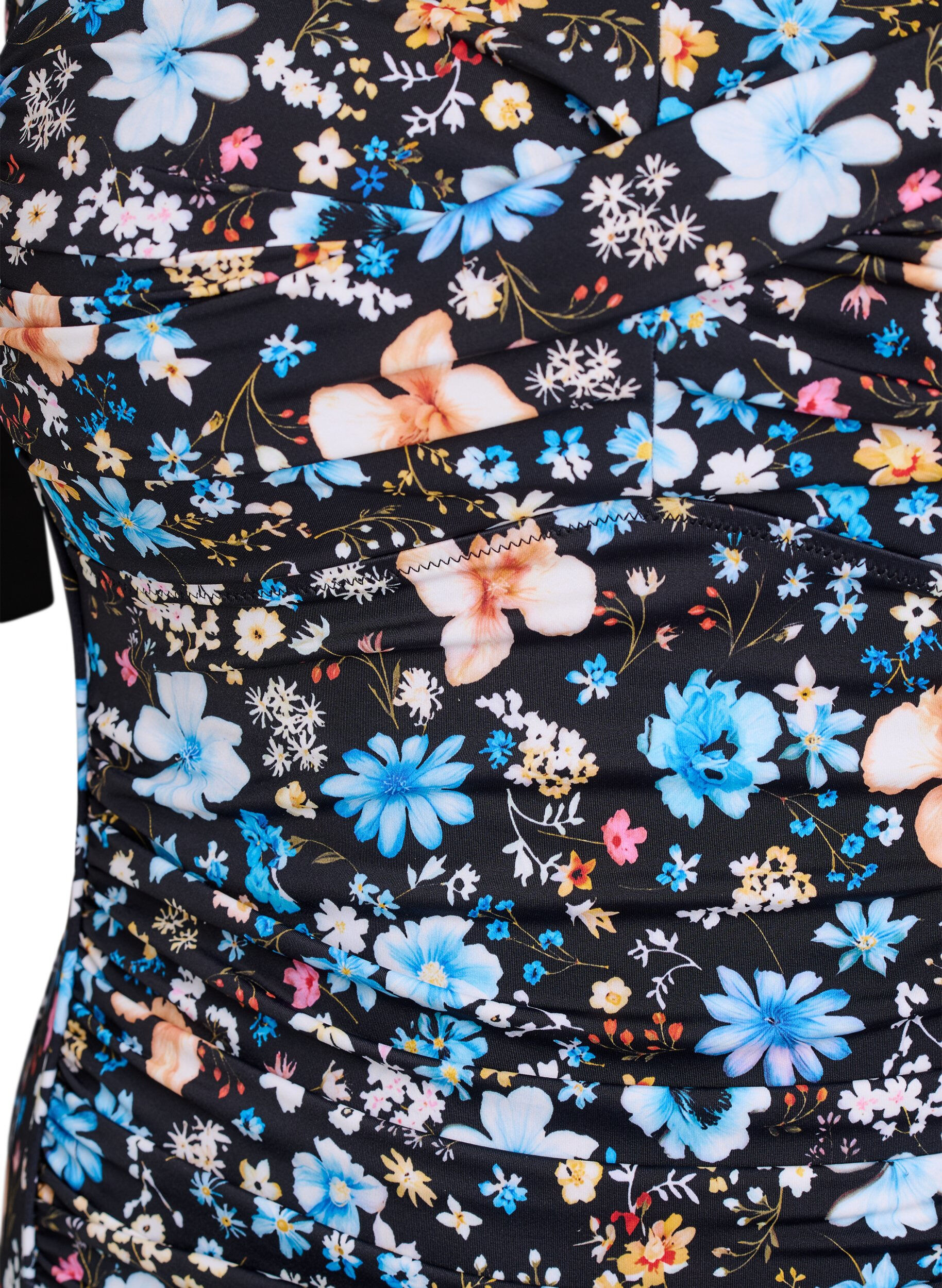 Zizzi Maillot de bain rembourr&eacute; avec imprim&eacute;, Bleu, Packshot image number 2