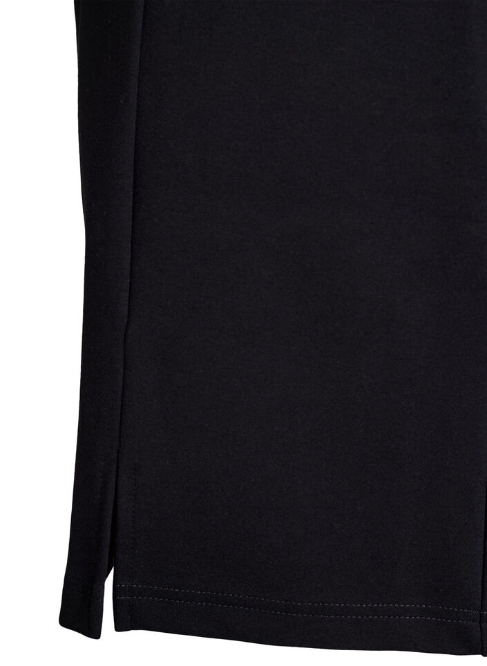 Jupe courte en jersey avec fente, Noir, Packshot image number 2