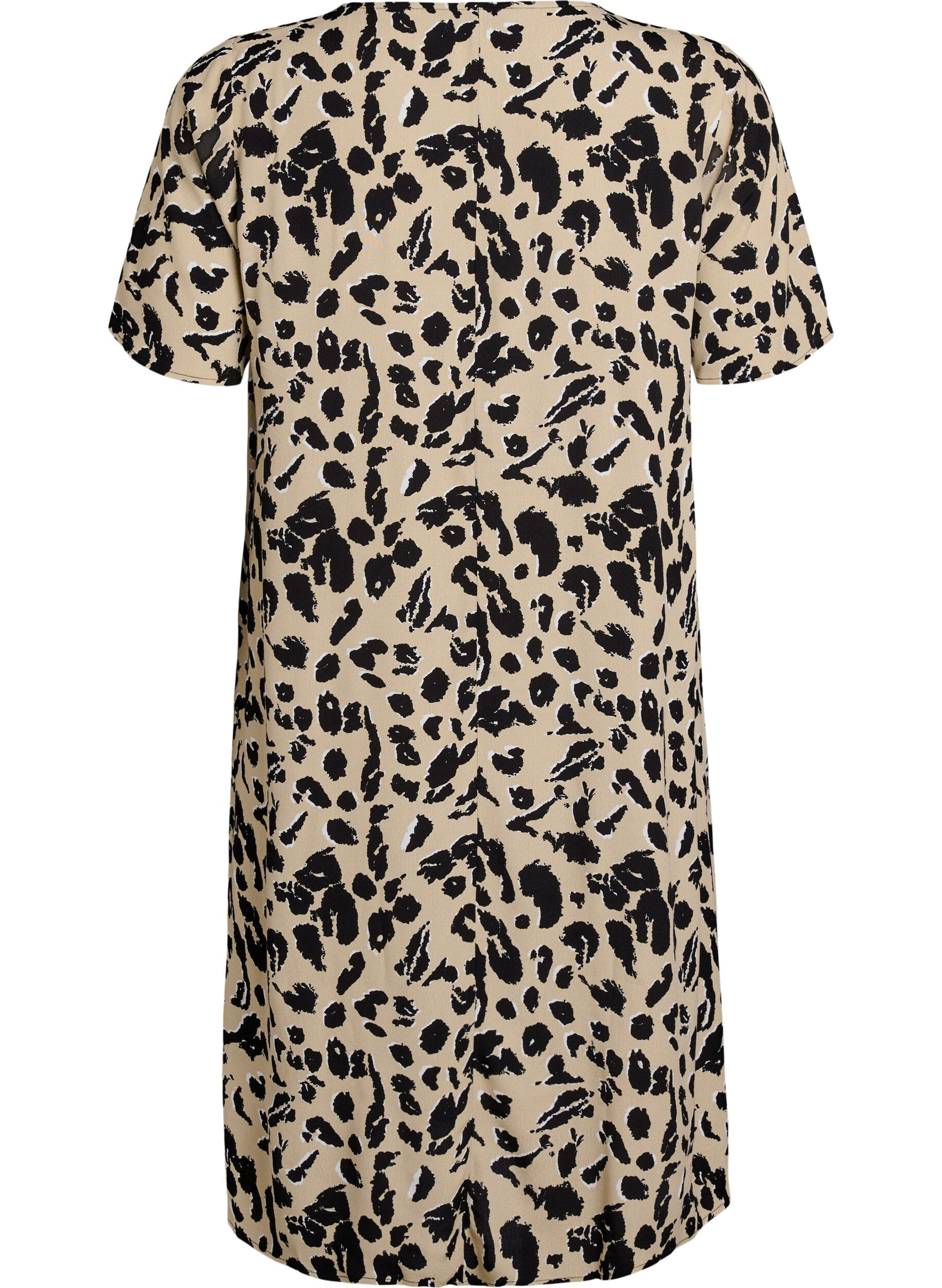 Zizzi Robe &eacute;vas&eacute;e en viscose, Beige, Packshot image number 1