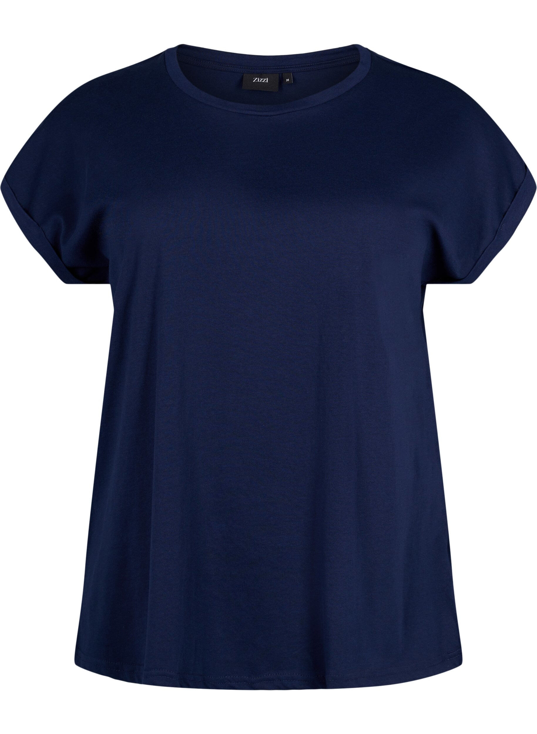 ZizziT-shirt &agrave; manches courtes en coton m&eacute;lang&eacute;, Bleu, Packshot image number 0
