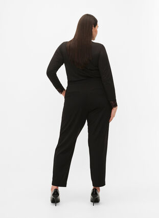 Pantalon classique avec poches, Black, Model image number 1