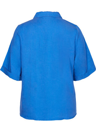 Chemise à manches courtes avec poches poitrine, Dazzling Blue, Packshot image number 1