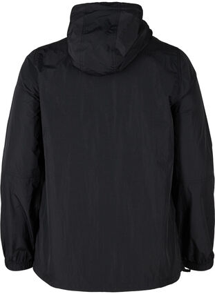 Anorak avec capuche et poche, Black, Packshot image number 1